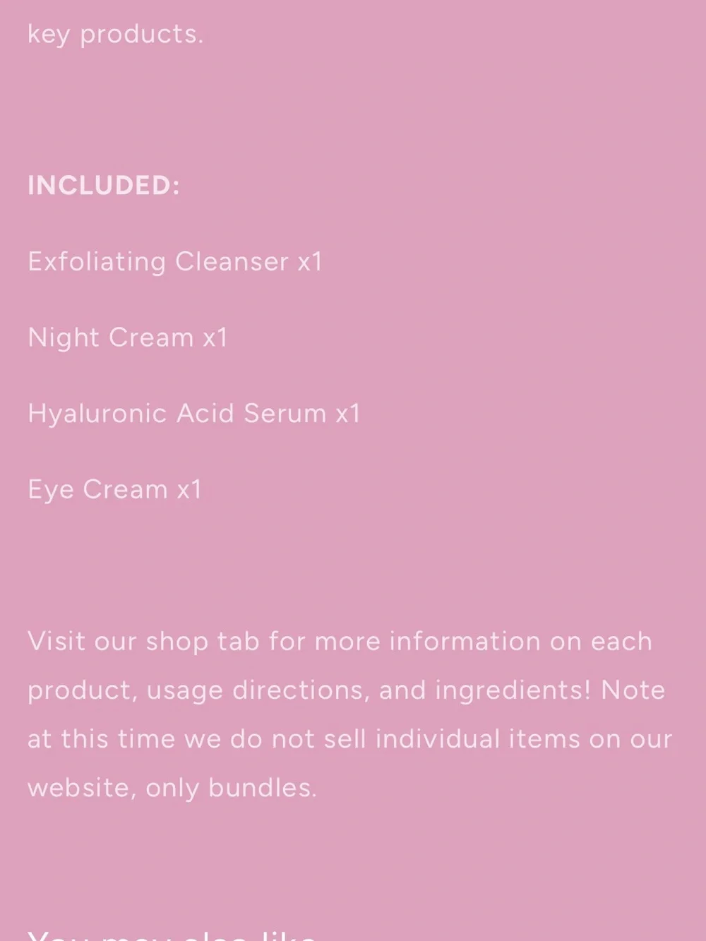 Night (PM) Bundle — Pink skin care set - Picture 3 of 6